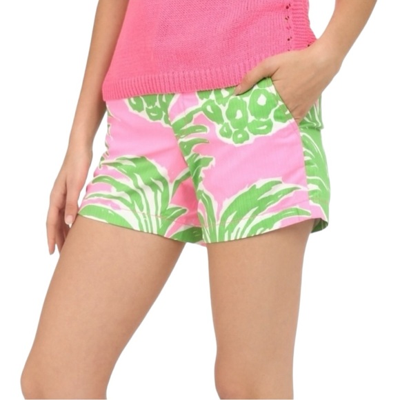 Lilly Pulitzer Pants - Lilly Pulitzer Callahan Pink Pout Flamenco Shorts Size 4